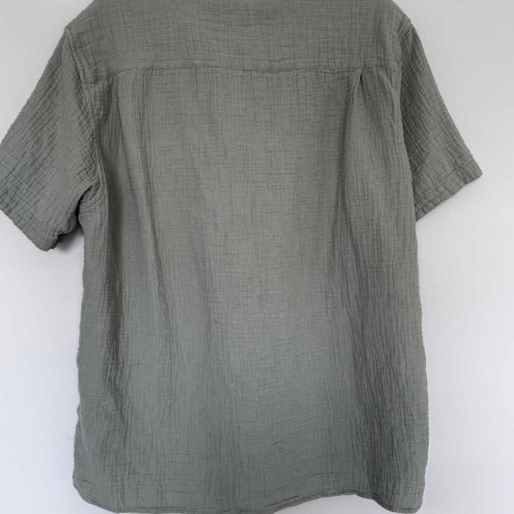 Men's Lands End Gauze Camp shirt - Picture 2 of 4